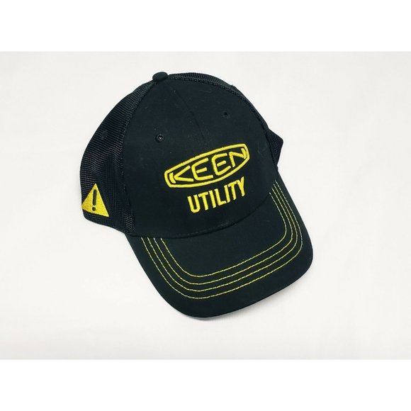 Keen Utility Trucker Style Hat Black & Yellow NWT - Picture 3 of 7